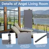 A screen divider on a balcony overlooking a lake and mountains. Anteprima dell’immagine prodotto