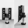Close-up views of a furniture leg adjustment mechanism. Produktbild-Vorschau
