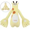 A plush giraffe toy with long arms and hands, shown against a white background. A smaller inset image shows the same toy from a different angle. Produktbild-Vorschau