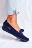Women's Mokassins Marineblau Wildleder Morreno 37 Produktbild-Vorschau 2