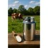 Edelstahl Milchkanne 2,5L mit Deckel & Griff – Produktbild-Vorschau 5