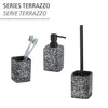 WENKO WC-set, toiletborstelhouder, terrazzo, zwart, voor Productafbeelding-voorbeeld 5