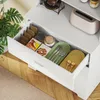 HOMCOM Knižnica 180 cm, vysoká skriňa s 3 zásuvkami a 3 Náhľad obrázku produktu 6