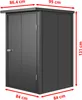 GFP Primeyard Armoire de jardin en métal 84x84x131 cm Abris Voir les images du produit 10
