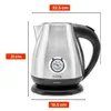 Bouilloire Huslog 1,7l acier inoxydable argenté Voir les images du produit 11