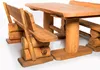 Gartenmöbel-Set "Rustikal" Farbton Pinie 200x200x80 cm Produktbild-Vorschau 2