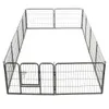 vidaXL Kojec dla psa 12 paneli stalowych 80x60 cm czarny Podgląd zdjęcia produktu 3