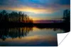 MuchoWow® Poster Wasser - See - Bäume - Sonnenuntergang - Produktbild-Vorschau 1