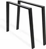 1xPaar sossai Trapez Tischkufen in Schwarz 65 x 85 x 72cm Produktbild-Vorschau 1