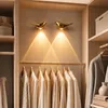 2x Moderní LED nástěnná lampa s pohybovým senzorem, vnitřní Náhled obrázku produktu 4