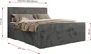 MKS MEBLE Boxspringbett Cord 160x200, Polsterbett Bett Produktbild-Vorschau 9