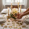 Goldene Gingko Streudeko Glitter Holz 72 Stück Weihnachten Produktbild-Vorschau 2
