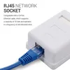 kwmobile 5x CAT 6A Aufputz Netzwerkdose 1 Port - RJ45 Produktbild-Vorschau 2