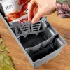 Šedá škatuľka na korenie s 5 odnímateľnými priehradkami na Náhľad obrázku produktu 5