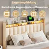 Fortuna Lai čalúnená posteľ 140x200cm s 2 USB, posteľ s Náhľad obrázku produktu 6