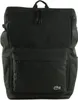 A black Lacoste backpack is shown against a white background. Produktbild-Vorschau