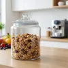 Bocal de conservation Relaxdays avec couvercle, 4 l, verre, Voir les images du produit 3