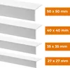 QUEST Winkelprofil Selbstklebend 40x40mm, 1.5m PVC Produktbild-Vorschau 5