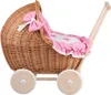 LILI Puppenwagen aus Weide - Pink 48X28 H26/47 CM Produktbild-Vorschau 3