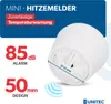 uniTEC Hitzemelder mini weiß Alarmsignal: 85 dB weiß Produktbild-Vorschau 8