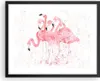 Gerahmtes Poster - Schwarzer Rahmen - Flamingo Vogel Wasser Produktbild-Vorschau 1