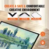 A close-up of a painting on a light pad, with marketing text and feature callouts. Produktbild-Vorschau