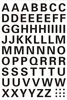 Herma Letters 10mm A-Z weatherproof film black 1 sheet, 1 Produktbild-Vorschau 2