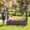 COSTWAY 200 x 44 x 114 cm květináč s mřížkou pro popínavé Náhled obrázku produktu 2