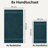 Komfortec 8er Handtuch Set aus 100% Baumwolle, 4 Badetücher Produktbild-Vorschau 3