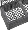 vidaXL Zvýšený záhon s mřížkou 2 květináče 58×30×107cm Poly Náhled obrázku produktu 5