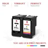 Two ink cartridges are displayed on a white background with marketing text and graphics. Produktbild-Vorschau