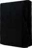 A folded black blanket or bedsheet. Produktbild-Vorschau