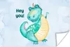 MuchoWow® Poster Dinosaurier - Kinderzimmer - Zitat - Produktbild-Vorschau 1