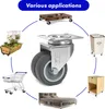 GBL Heavy Duty Castor Wheels + Schrauben – 50 mm bis zu 200 Produktbild-Vorschau 4