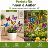 3D Schmetterling Gartenstecker Set 50 St. Wetterfest Deko Produktbild-Vorschau 7