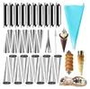 33 Stück Edelstahl Cannoli Form Röhren Set mit Zubehör - 3 Produktbild-Vorschau 1