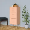 vidaXL Lagerschrank Rosa 42,5x35x101,5 cm Stahl Produktbild-Vorschau 9