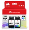 The image shows the packaging of two ink cartridges, one black and one color. Produktbild-Vorschau