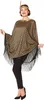 20er-Jahre Poncho Charleston-Damenkostüm braun-goldfarben - Produktbild-Vorschau 1