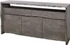 MASSIVMOEBEL24 Sideboard Akazie 191x45x96 grau lackiert Produktbild-Vorschau 1