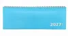 2027 ADINA Tischquerkalender 1W2S hellblau Kartondeckel Produktbild-Vorschau 1