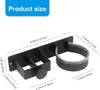 A black bathroom accessory holder with dimensions indicated by text and lines. Produktbild-Vorschau