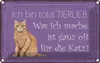 vianmo Blechschild 12x18 cm bin total tierlieb oft für Produktbild-Vorschau 1