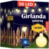 KRUMAD Solar Gartengirlande 50 LED – warmweiße milchige Produktbild-Vorschau 1