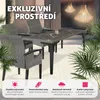 Ratanový stolek Foggia 196x87x76cm - grau Náhled obrázku produktu 5