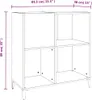 vidaXL Armoire à panneaux blanc 84,5x38x89 cm Bois Voir les images du produit 10