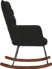 A side view of a black rocking chair. Náhľad obrázku produktu