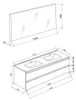 Mobile bagno 120 cm con due cassetti e doppio lavabo | Anteprima dell’immagine prodotto 9