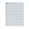 A close-up studio shot of a light gray slatted drying mat, set against a white background. Podgląd zdjęcia produktu