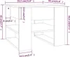 vidaXL Couchtisch Weiß 55,5x55x45 cm Holzwerkstoff Produktbild-Vorschau 8